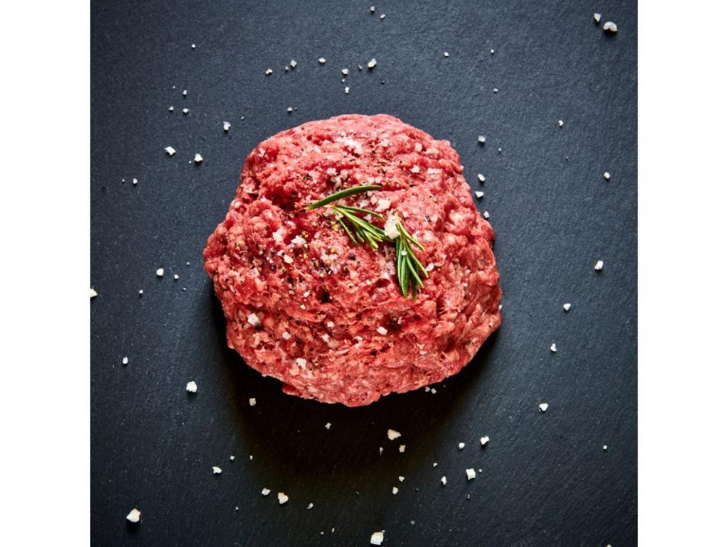 Grass Fed Ground Beef (1 LB) - Pasture Raised, 100% Grass Fed · Sourced from 4K Ranch, a sustainable family ranch in Montana.  Pasture-raised.  100% Grass-Fed.  No hormones, no antibiotics.  Rich in flavor, tender, well-marbled and nutrient-dense.  High in omega 3s and Vitamin E, and lower in saturated fat and calories than conventionally raised beef.  (1 lb) - PLEASE NOTE THAT ALL BUTCHER SHOP ITEMS ARE SOLD, SERVED AND DELIVERED FROZEN