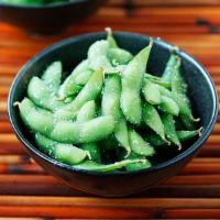 Edamame · Light salted boiled green soybeans.
