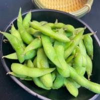 Edamame · Steamed and lightly salted soybeans