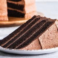 Chocolate Cake Slice · Made from Newk's very own bakery.