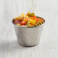 Pasta Salad · With crisp snow peas, diced yellow & red bell peppers, shredded carrots, red onion and crunc...