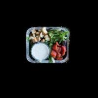 Green Side Salad. · Mixed Greens, Croutons, Cherry Tomato and your choice of dressing