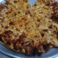 Four Cheese Pizza · An olive oil based pizza with two types of mozzarella cheese, Parmesan cheese & ricotta chee...