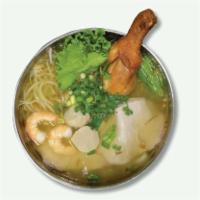 42. Hu Tieu Thap Cam · Rice noodle with chicken, pork, shrimp and fish balls.
