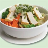 49. Pho Chay · Vegetarian, tofu pho noodle soup.