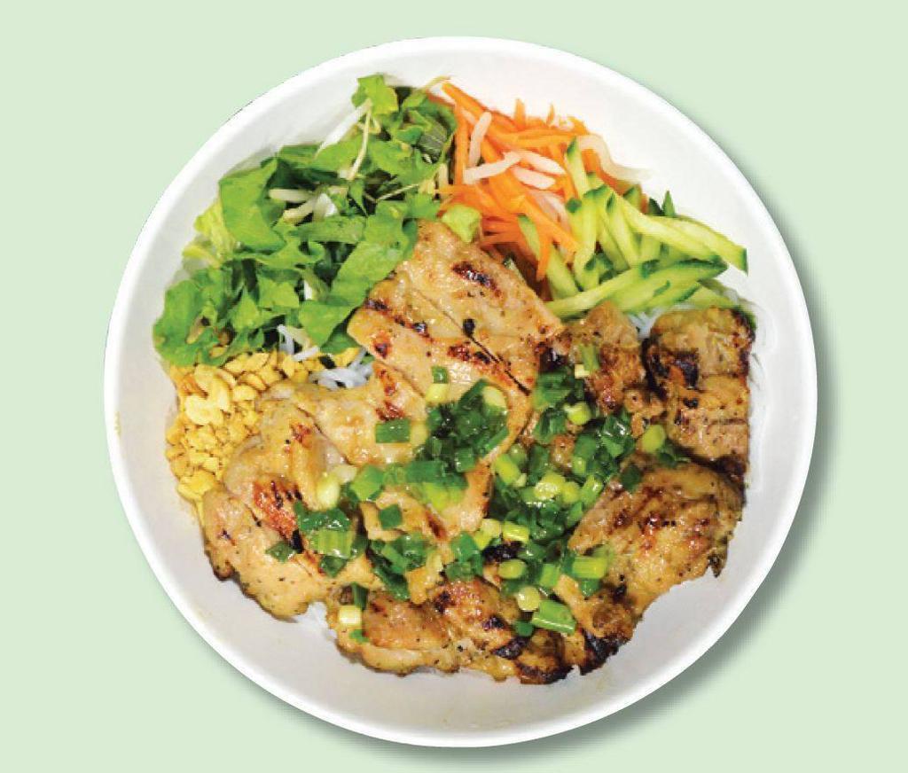 20. Bun Ga Nuong · Grilled chicken with vermicelli.