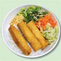 23b. Bun Cha Gio Chay · Crispy veggie roll with vermicelli. Vegetarian.