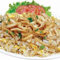 36b. Com Chien Ga · Fried Rice with Chicken, Egg and Onion