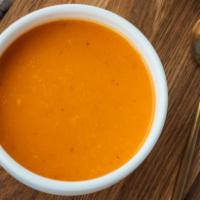 Soup · Butternut squash, roasted red pepper and tomato.
