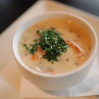 Chicken Wild Rice Soup  · Our signature soup! Choose your size.