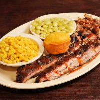Ribs and Pulled Pork · Anna's combo meals are served with 2 sides and bread.