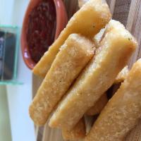 Yuca Fries side · Crunchy on the outside and soft on the inside,
seasoned with salt and garlic. Seven sticks o...
