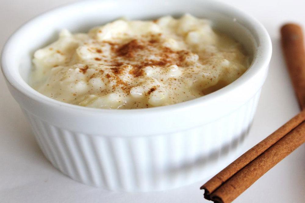 Rice Pudding · Our 50-year-old recipe, creamy rice pudding with cinnamon 