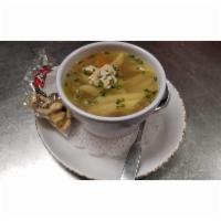 CHICKEN NOODLE-CUP · Made in house and it is great!