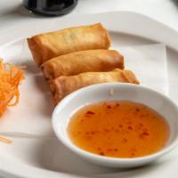 Golden Cheese Appetizer · Phuket style wonton filled with cream cheese and crabmeat and Phuket sweet and sour sauce.