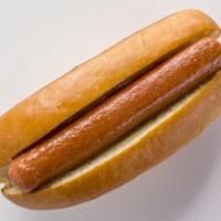 Jumbo Hot Dog · 100% all-beef hot dog.