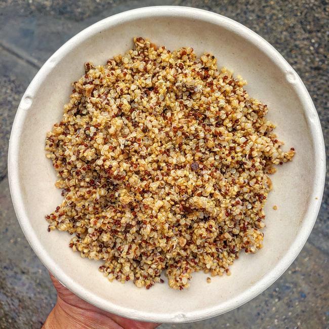 Red & White Shiitake Mushroom Quinoa (d) - Medium (16oz) · Our red & white Bolivian quinoa is cooked in an umami rich mushroom stock. Perfect to add to salads or with fish or chicken breast. Very healthy but without skipping on the taste.