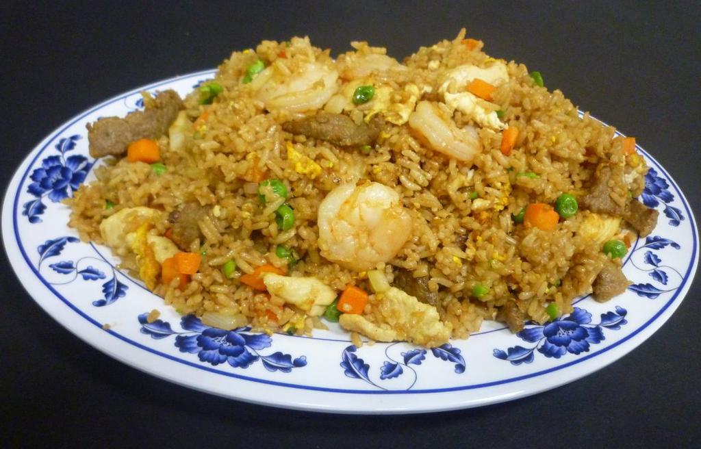 Combo Fried Rice · Chicken beef and shrimp