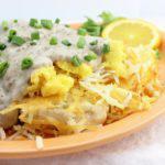 Big Country · A layering of biscuits and golden hash browns piled high with 2 farm-fresh eggs any style an...