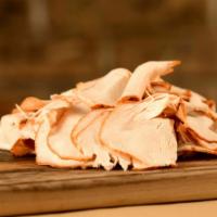 Turkey · Hickory-smoked turkey breast sliced thin.