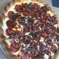 Hand Tossed Meat Lovers Pizza · Sausage, pepperoni and bacon.