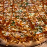Hand Tossed Sweet BBQ Chicken Pizza · BBQ sauce, grilled chicken breast, grilled red onion.