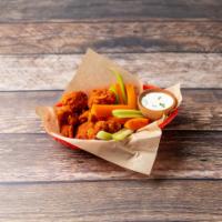 Boneless Wings · Tossed in choice of wing sauce or dry.