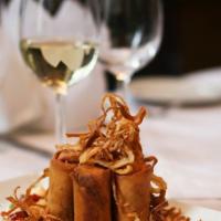 Philly Cheese Steak Spring Rolls · Spicy homemade ketchup, spicy mayo.