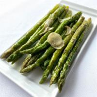 Asparagus Gluten Free · Garlic, olive oil.