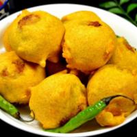 Aloo Bonda (3 Pcs) · Vegetarian-Fried dumplings stuffed with potato
