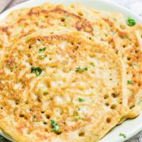 Plain Uttapam · Vegan & Vegetarian- South Indian thick pancake made from rice flour served with sambar and c...