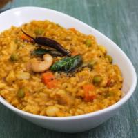 Bisbele Bath · Vegan & vegetarian- Starchy rice mixed with lentils, vegetables and traditional herbs and sp...