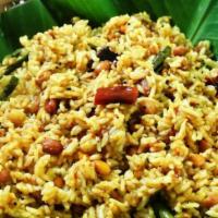 Tamarind Rice · Vegan & vegetarian- Rice cooked and tossed in tamarind sauce and aromatic spices