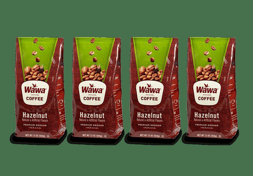 4pk Wawa Ground Hazelnut Coffee 12oz bag · 