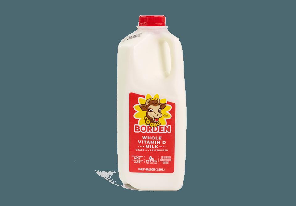 Borden Whole Milk Half Gallon · 