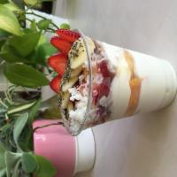 Yogurt Parfait  · Organic greek yogurt with fresh fruit and granola 