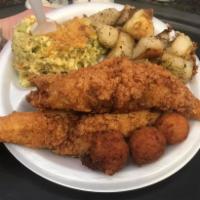 Fried Perch Plate · 