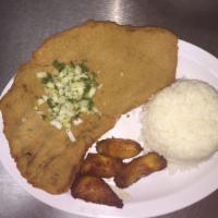 Pollo Empanizado · Breaded chicken breast served golden crisp.