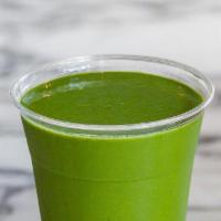  - Green Protein · Almond mylk, moringa, maca, plant protein powder, banana, avocado, kale, spinach, raw honey.