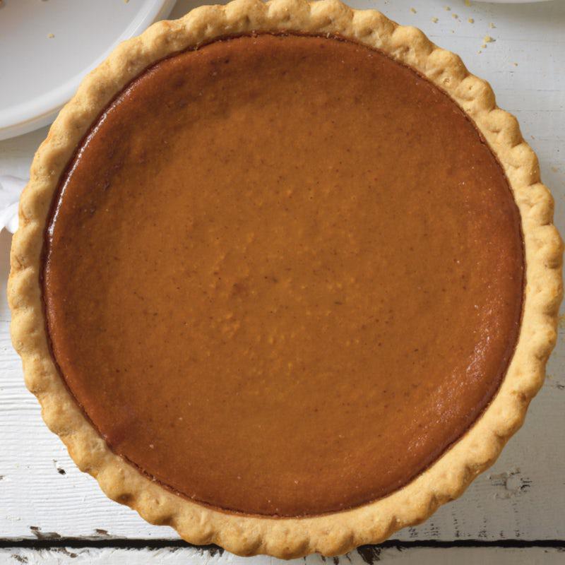 Whole Classic Pumpkin Pie · An award-winning and traditional treat made with real pumpkin custard spiced to perfection with Saigon cinnamon, ginger and nutmeg, baked inside our award-winning pastry crust. 