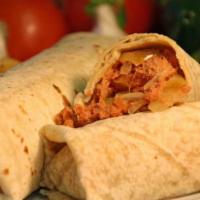 Beef Burrito · Shredded beef, onions, tomato and bell pepper.
