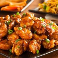 S3. General Tso's Chicken · Spicy. Chunk chicken lightly fried with hot bean sauce, this plate was devised by a private ...