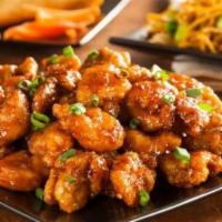 C20. General Tso's Chicken Combo Platter · Spicy.
