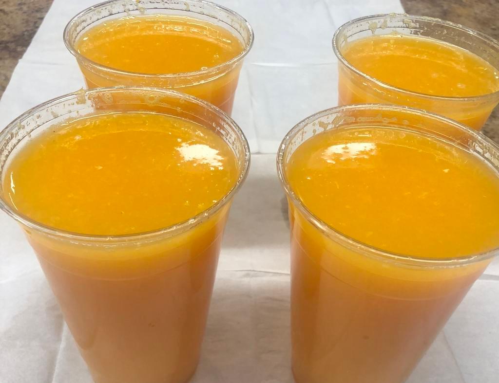 Fresh Squeeze OJ · Fresh squeezed orange juice.