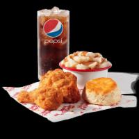 2 pc. Drum & Thigh Combo · A drumstick & thigh, available in Original Recipe, Extra Crispy, or Kentucky Grilled, 1 side...