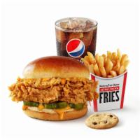 Spicy Chicken Sandwich Combo · Our Spicy Chicken Sandwich (An extra crispy filet with premium pickles, spicy mayo, on a bri...