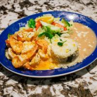 Shrimp Plate · Al patron, al mojo de ajo, diabla, rancheros. Served with shrimp, rice, beans, tortilla, and...