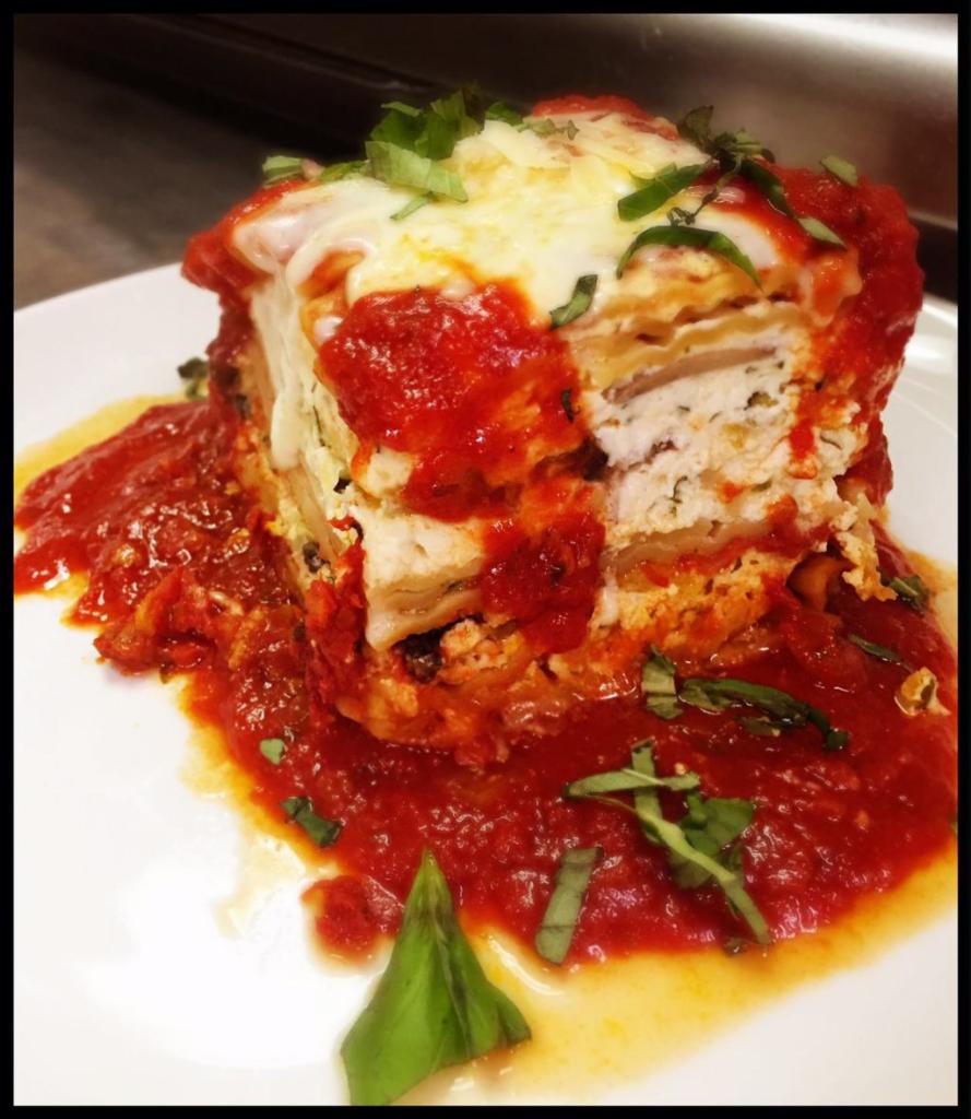 Lasagna · Add Bolognese for an additional charge.