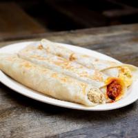 Eggs with Dried Peppers Burrito · 