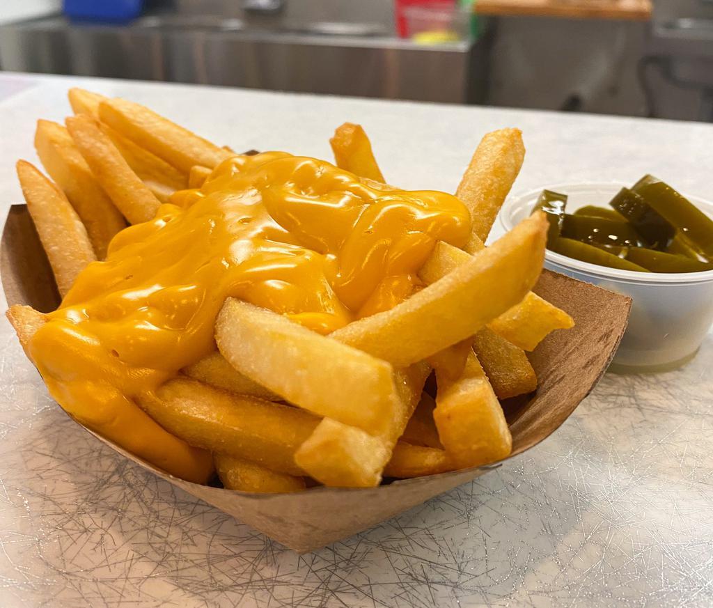 Cheese Fries · French Fries with a pump of Nacho Cheese